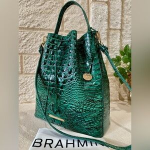 5⭐️SELLER!! 🐊🐊EMERALD MELBOURNE Brahmin MARLOWE